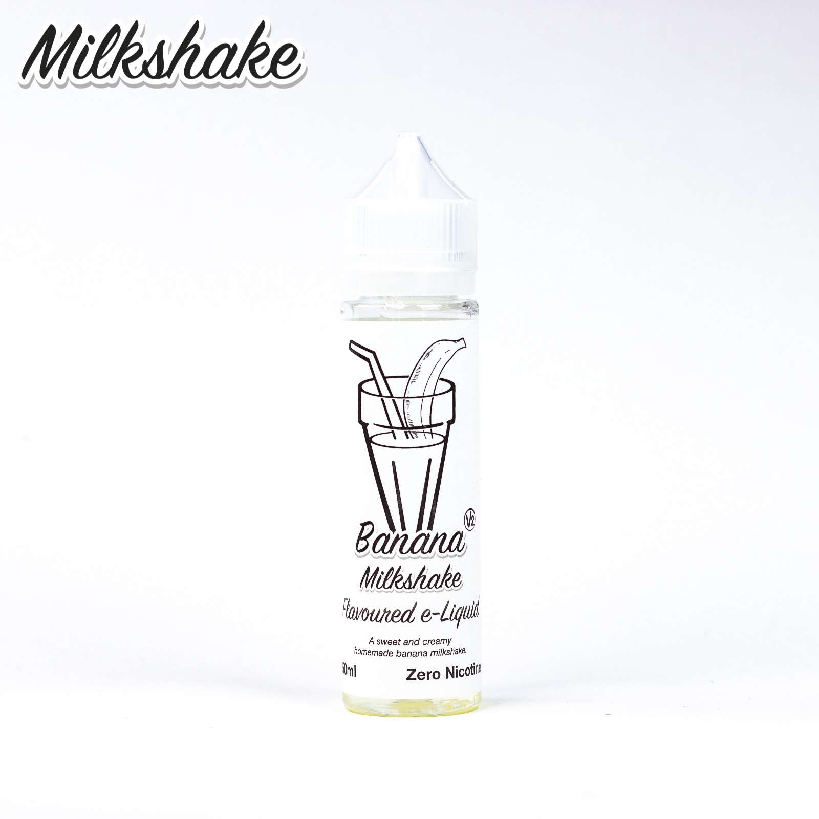 Eco Vape Milkshake E Liquid - Strawberry Milkshake- 50ml