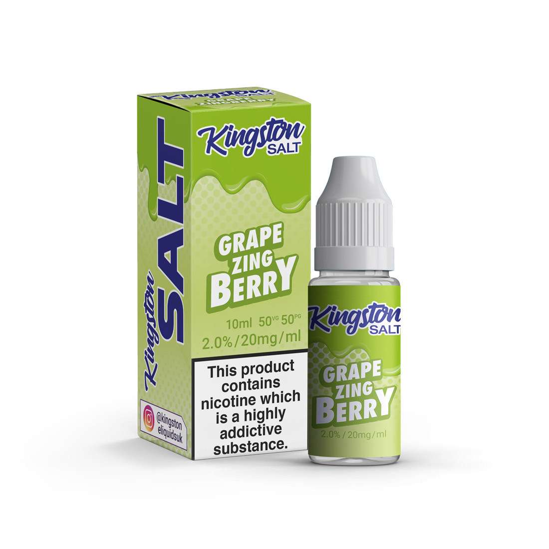 Grape Zingberry Nic Salt E-Liquid by Kingston Salt 10ml