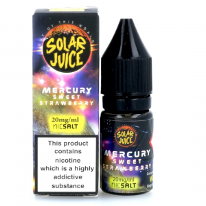 Mercury Sweet Strawberry Nic Salt E-Liquid by Solar Juice 10ml