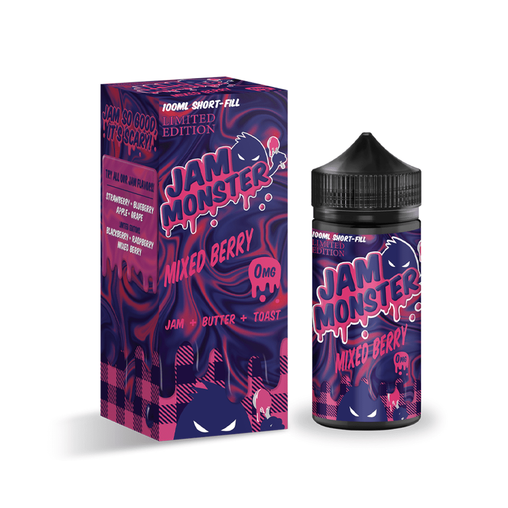 Jam Monster E Liquid - Mixed Berry - 100ml