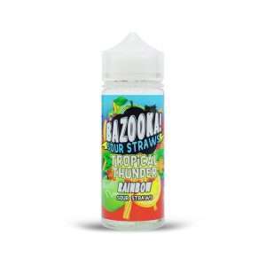 Bazooka E Liquid - Rainbow Sour Straws Tropical Thunder - 100ml