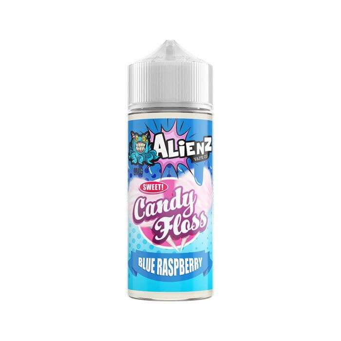 Alienz Vape Co E Liquid  - Candy Floss Blue Raspberry - 100ml
