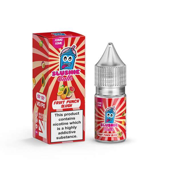 Fruit Punch Nic Salt E-Liquid by Slushie Salts 10ml