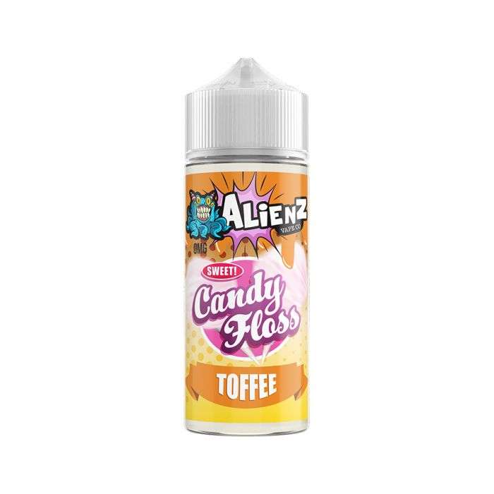 Alienz Vape Co E Liquid  - Candy Floss Toffee - 100ml