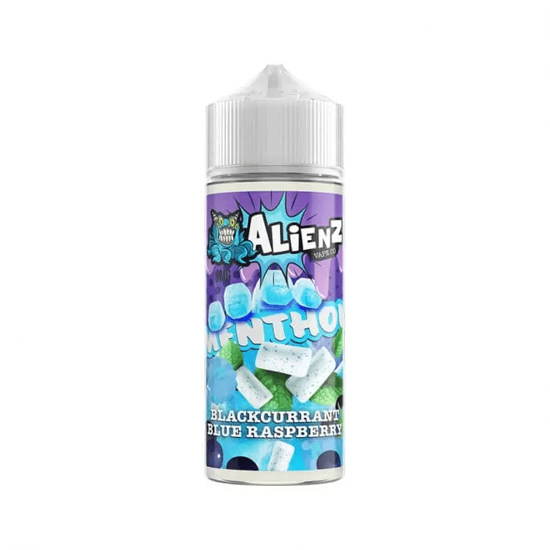 Alienz Vape Co Menthol E Liquid  - Blackcurrant Blue Raspberry - 100ml