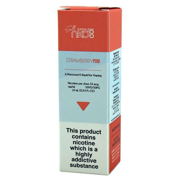Naked 100 Nic Salt - Strawberry Pom - 10ml