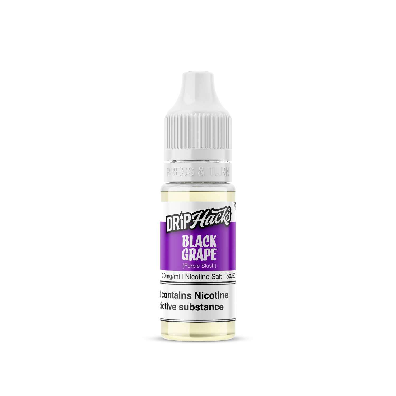 Drip Hacks Nic Salt - Purple Slush (Black Grape) - 10ml