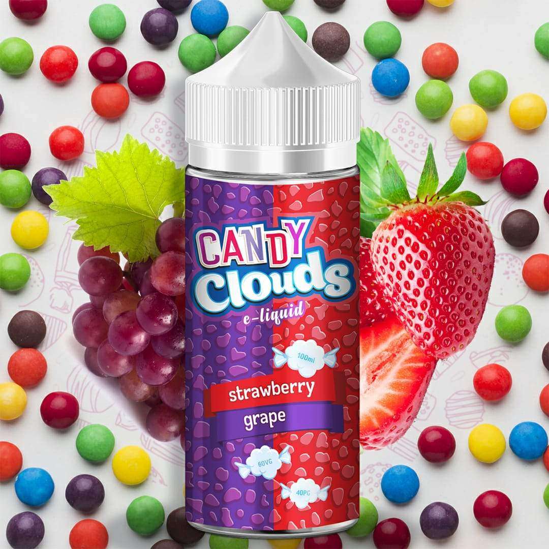 Candy Clouds E liquid - Strawberry Grape - 100ml