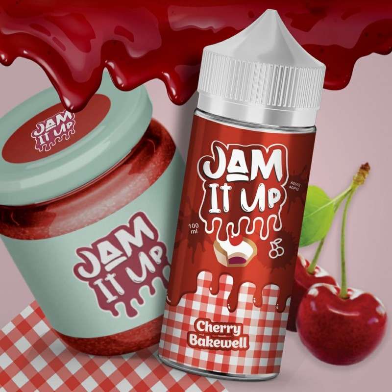 Jam It Up E liquid - Cherry Bakewell - 100ml