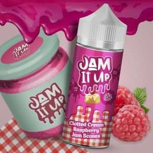 Jam It Up E liquid - Clotted Cream Raspberry Jam Scones - 100ml