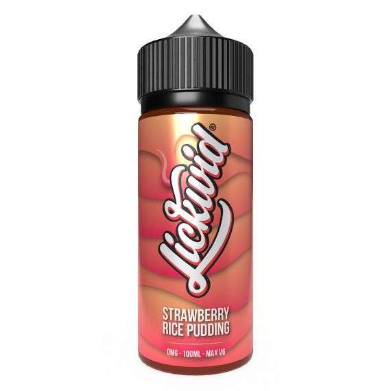 Lickwid E Liquid - Strawberry Rice Pudding - 100ml