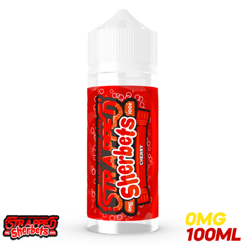  Strapped Sherbets E Liquid - Cherry Sherbet - 100ml 