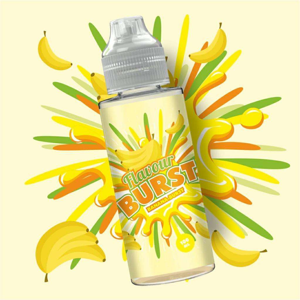 Flavour Burst E Liquid - Banana Burst - 100ml