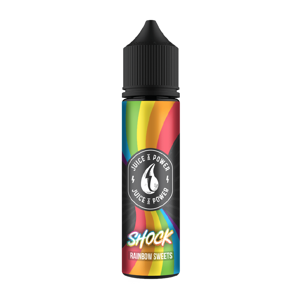 Juice N Power E Liquid - Shock Rainbow Sweets - 50ml