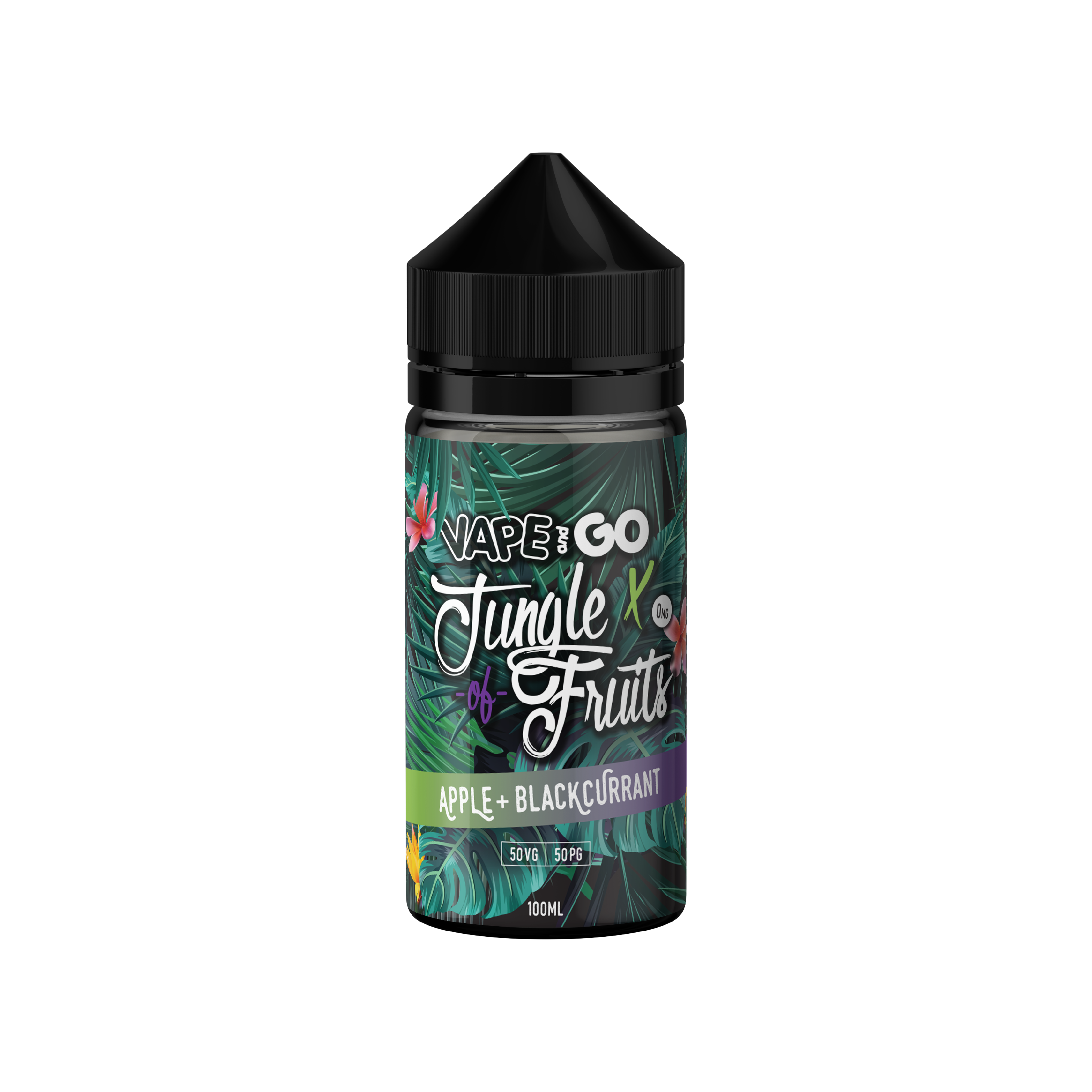 Apple & Blackcurrant Shortfill E-Liquid by Vape and Go Jungle Fruits 100ml