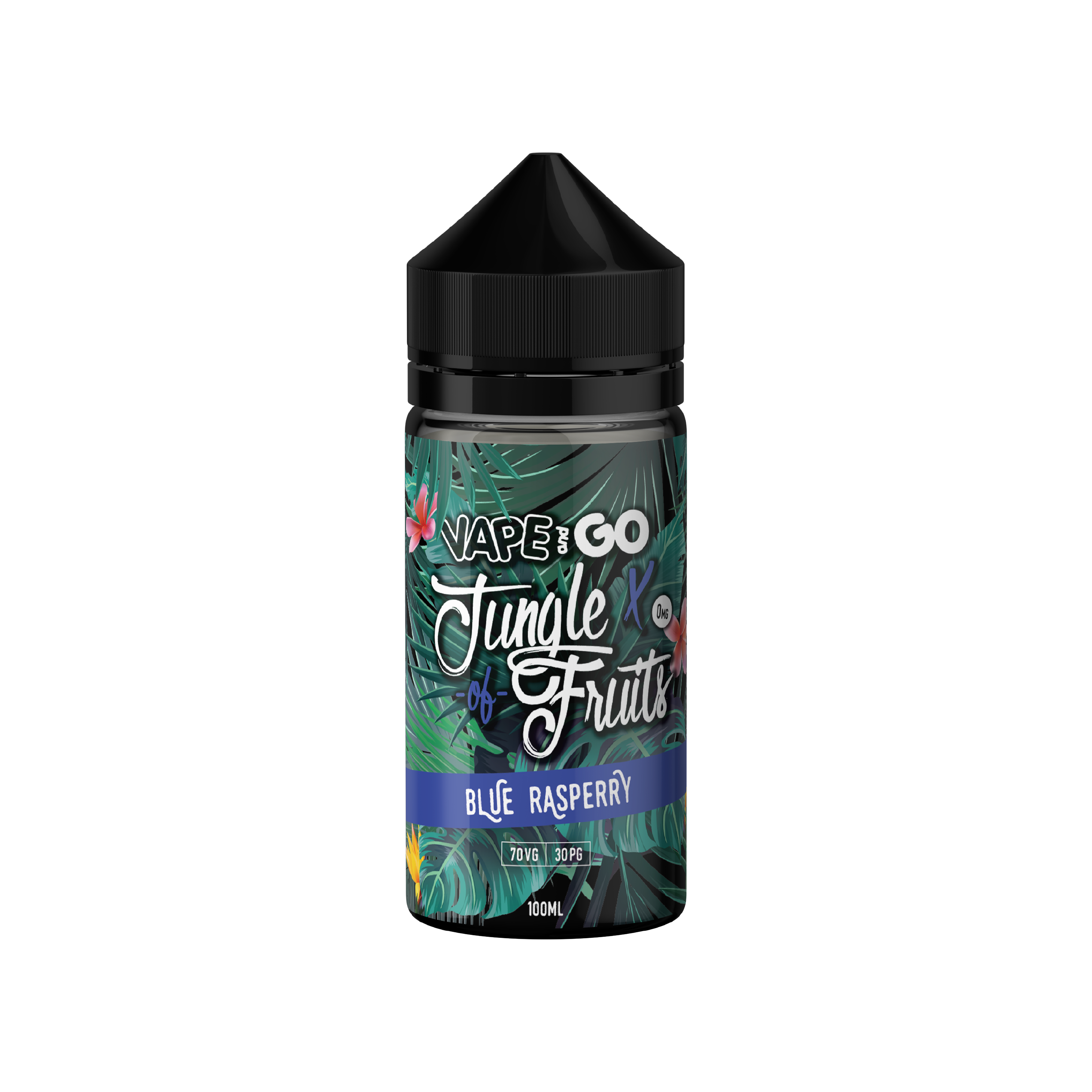 Blue Raspberry Shortfill E-Liquid by Vape and Go Jungle Fruits 100ml