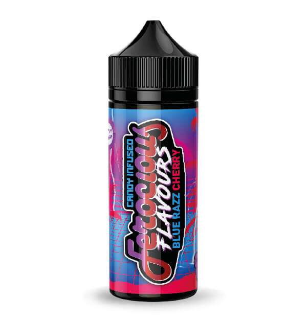  Ferocious Candy Infused E Liquid  - Blue Razz Cherry - 100ml (Expired 2023) 