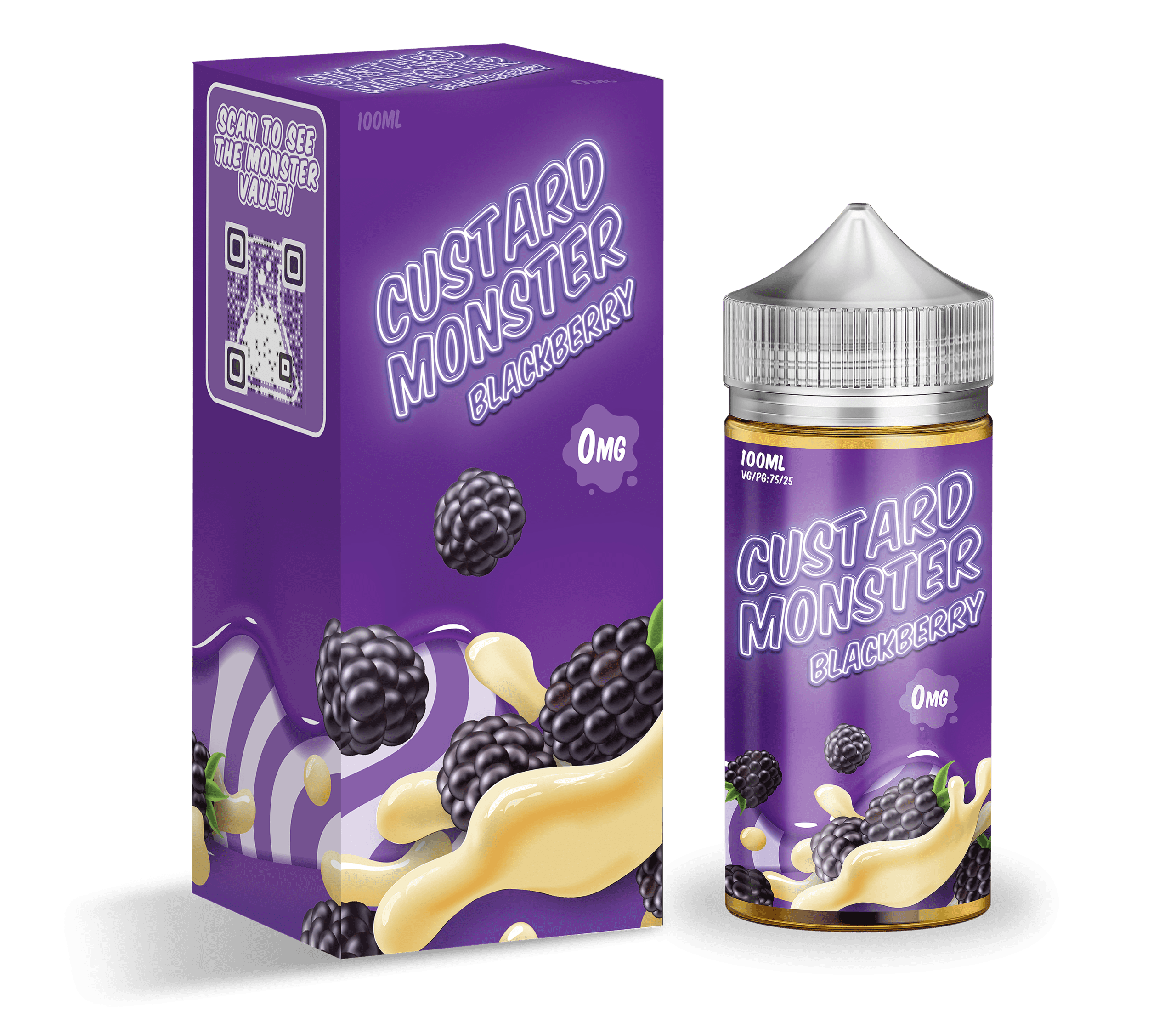 Custard Monster E Liquid - Blackberry Custard - 100ml