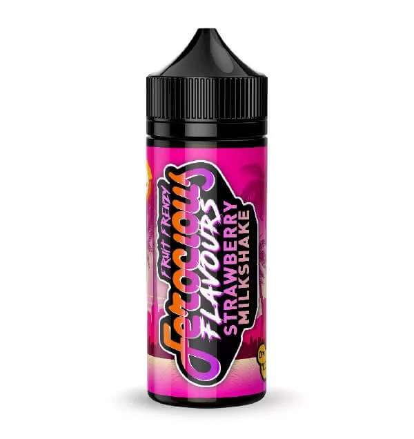 Ferocious Fruit Frenzy E Liquid  - Strawberry Milkshake - 100ml