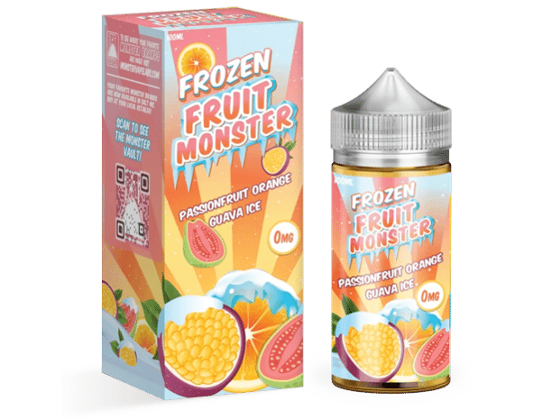  Frozen Fruit Monster E Liquid - Passionfruit Orange Guava  Ice - 100ml 