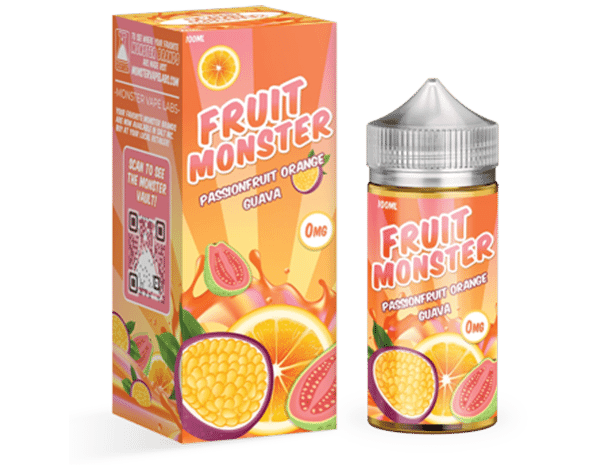  Fruit Monster E Liquid - Passionfruit Orange Guava - 100ml 
