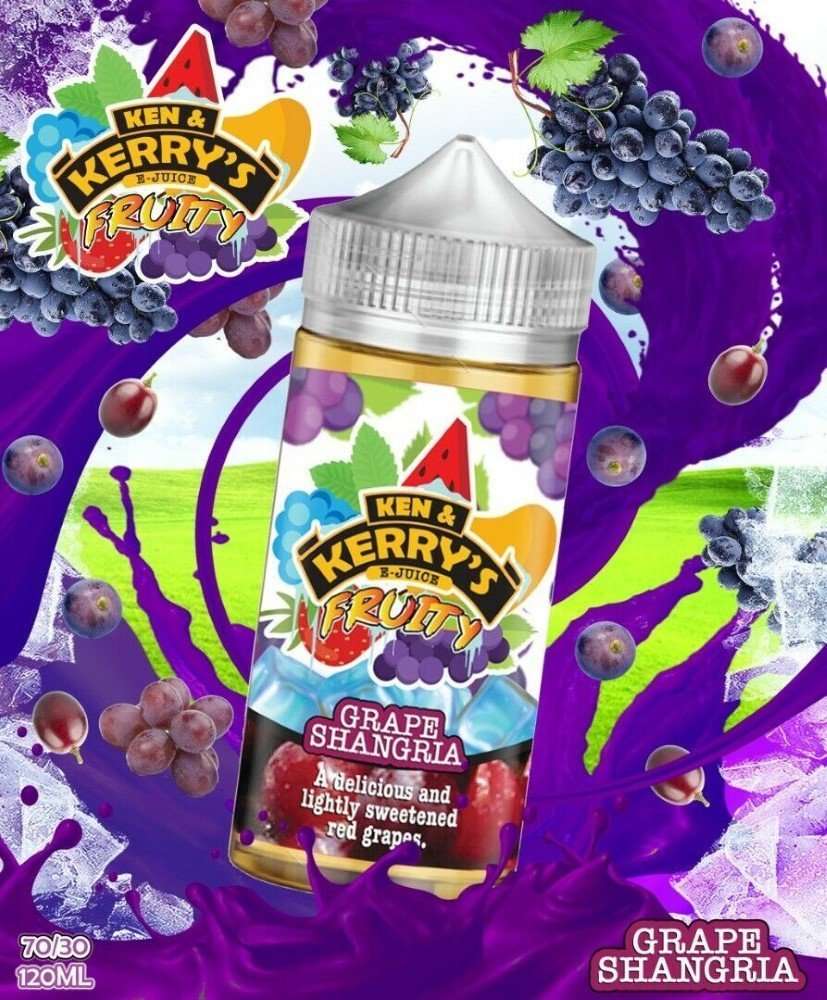  Ken & Kerry's E Liquid Fruity - Grape Shangria - 100ml 
