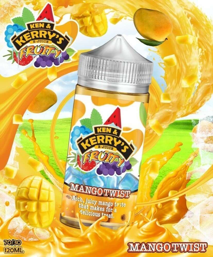  Ken & Kerrys E Liquid Fruity - Mango Twist - 100ml 