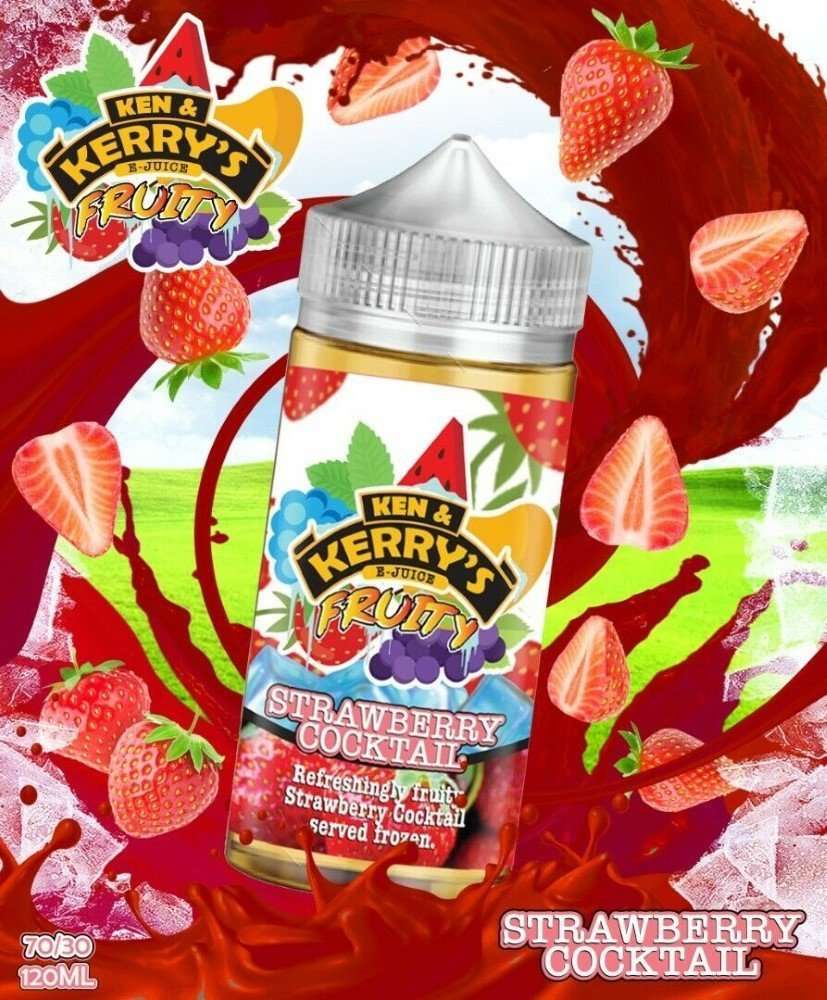  Ken & Kerry's E Liquid Fruity - Strawberry Cocktail - 100ml 