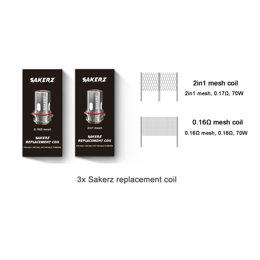 HorizonTech Sakers Coils - 2 in 1 Mesh - 0.17ohm