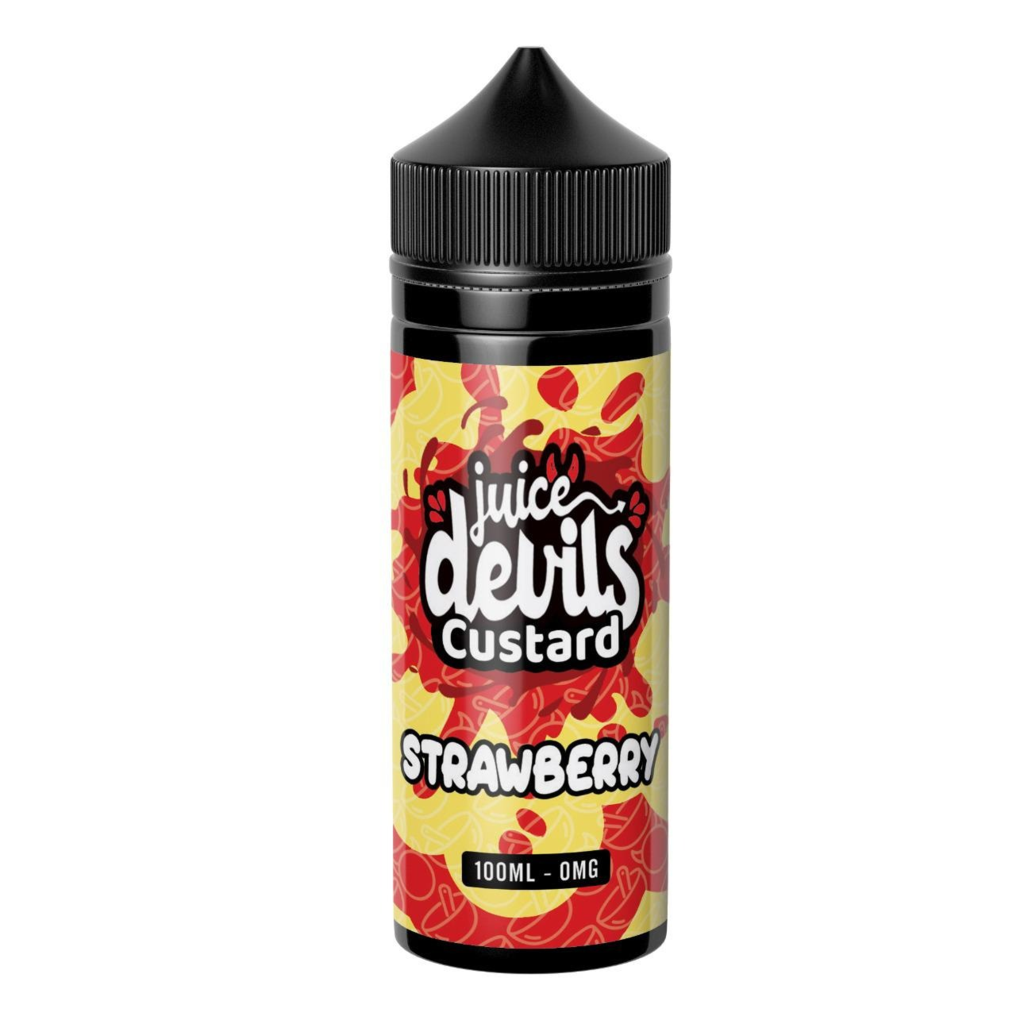 Juice Devils E Liquid Custard – Strawberry – 100ml ( Expired 2023)
