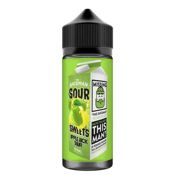  The Juiceman E Liquid Sour Sweets - Apple Jack Sour - 100ml 