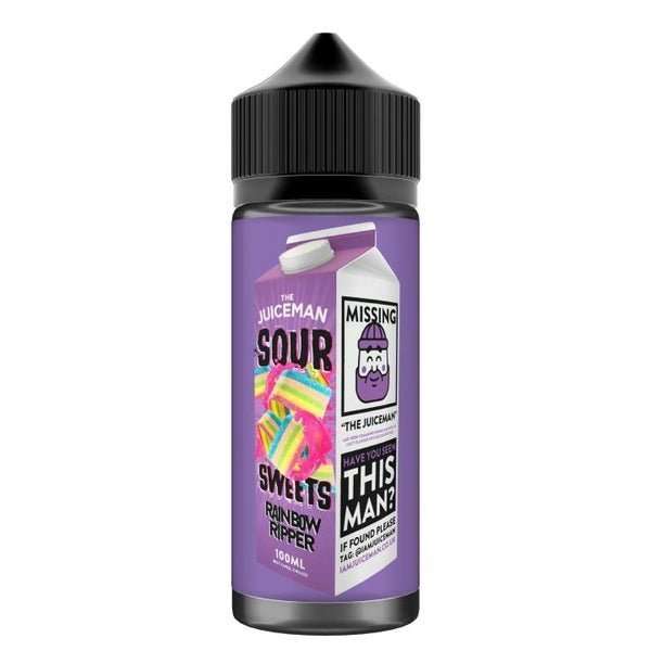 The Juiceman E Liquid Sour Sweets - Rainbow Ripper - 100ml