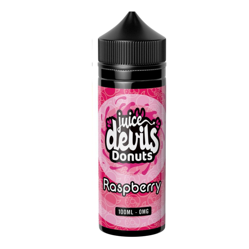 Juice Devils E Liquid Donuts – Raspberry – 100ml ( Expired 2023)