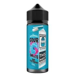 The Juiceman E Liquid Sour Sweets - Sour Blastberry - 100ml