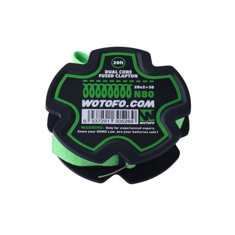 Wotofo - Wire Reels - Dual Core Fused Clapton (28x2+38) - 20ft