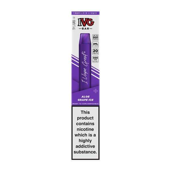  IVG Bar Disposable Vape Pen - 20mg (2ml) (800 Puffs) - Vanilla Custard Tobacco 