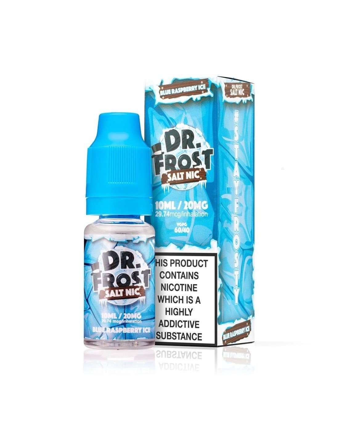  Blue Raspberry Ice Nic Salt E-Liquid by Dr Frost 10ml 