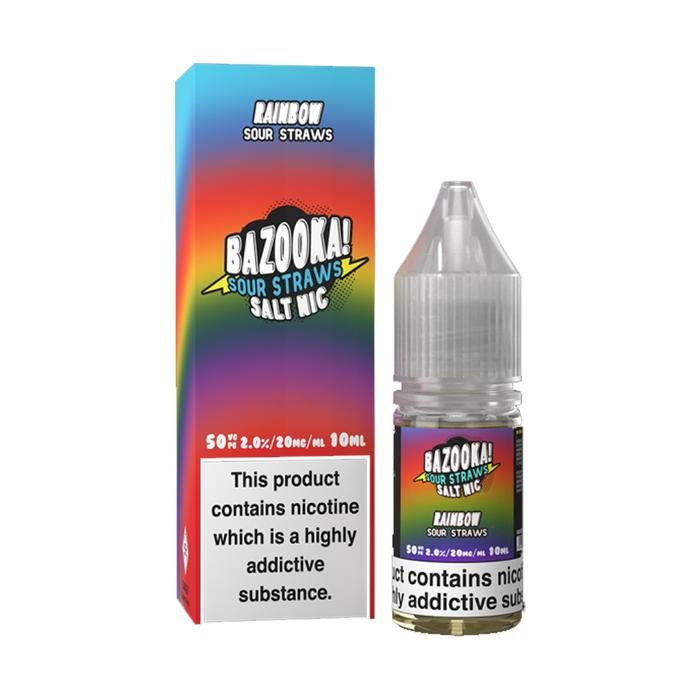 Bazooka Nic Salt - Rainbow Sour Straws - 10ml