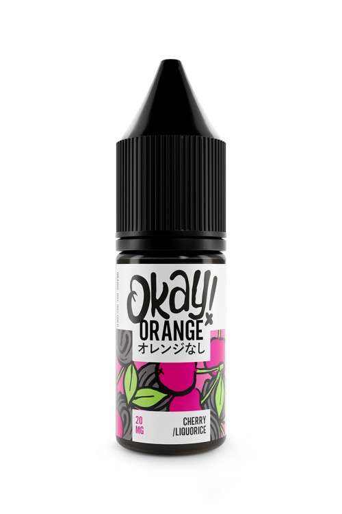 Okay ! Orange Nic Salt - Cherry Liquorice - 10ml