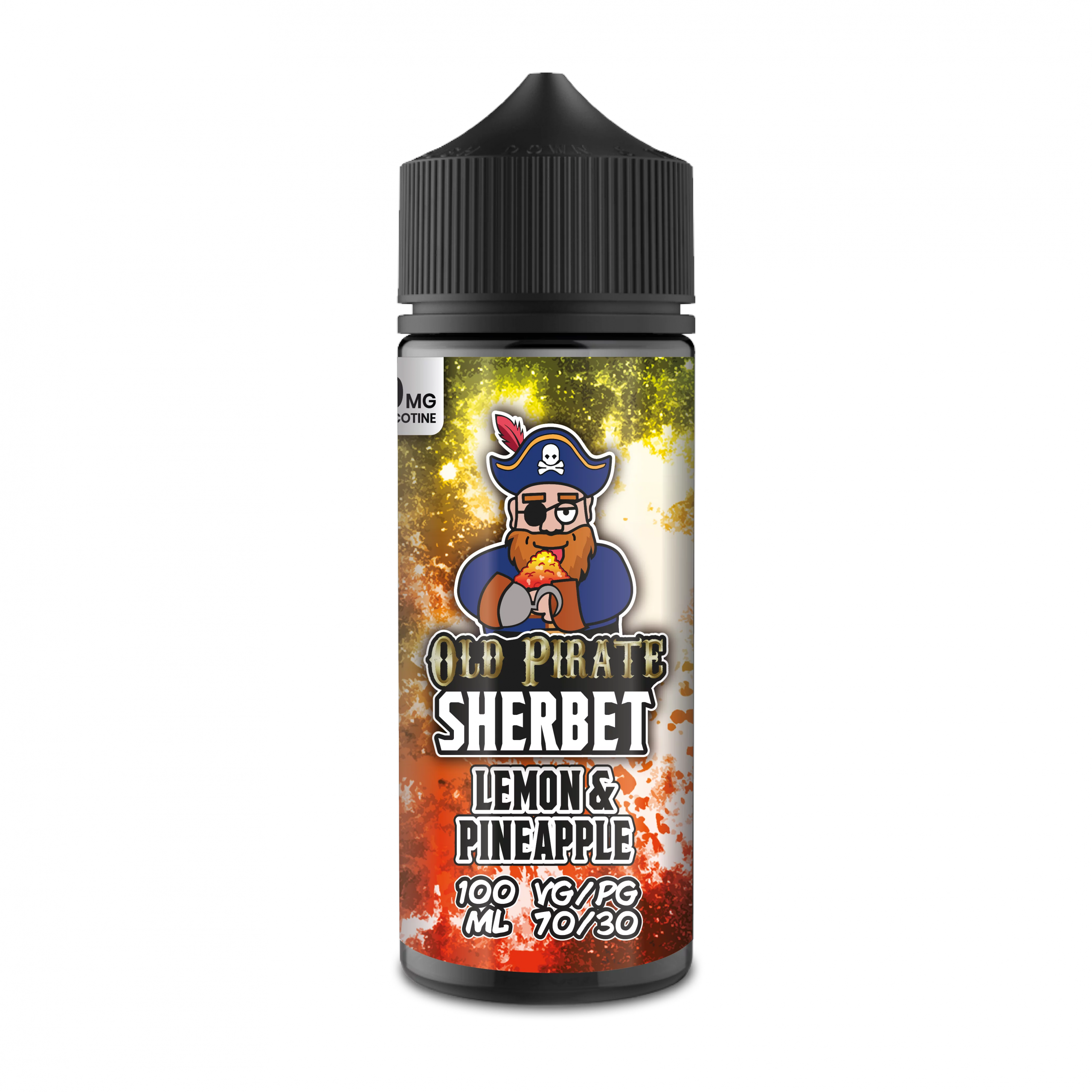 Old Pirate E Liquid Sherbet - Lemon & Pineapple - 100ml