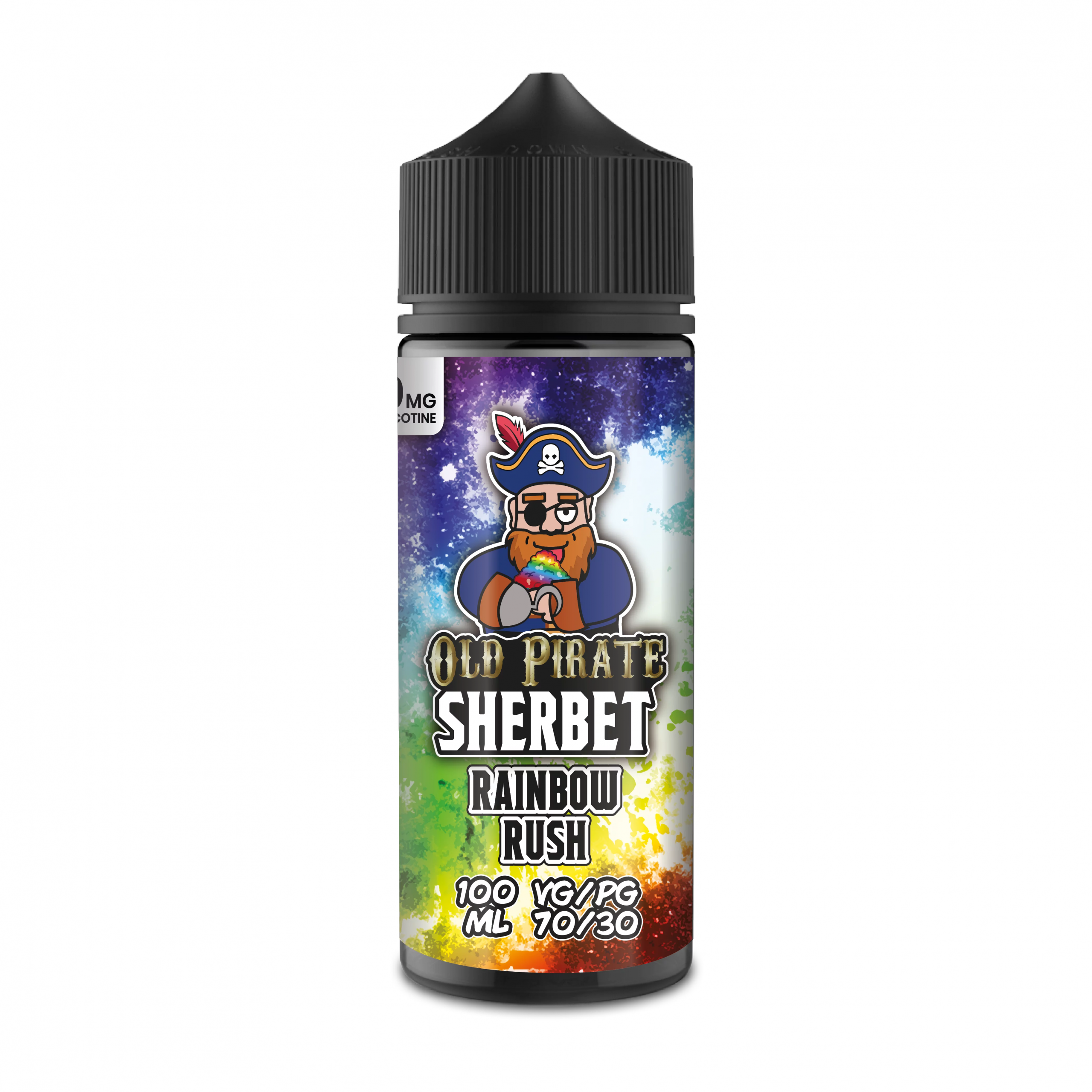 Old Pirate E Liquid Sherbet - Rainbow Rush - 100ml