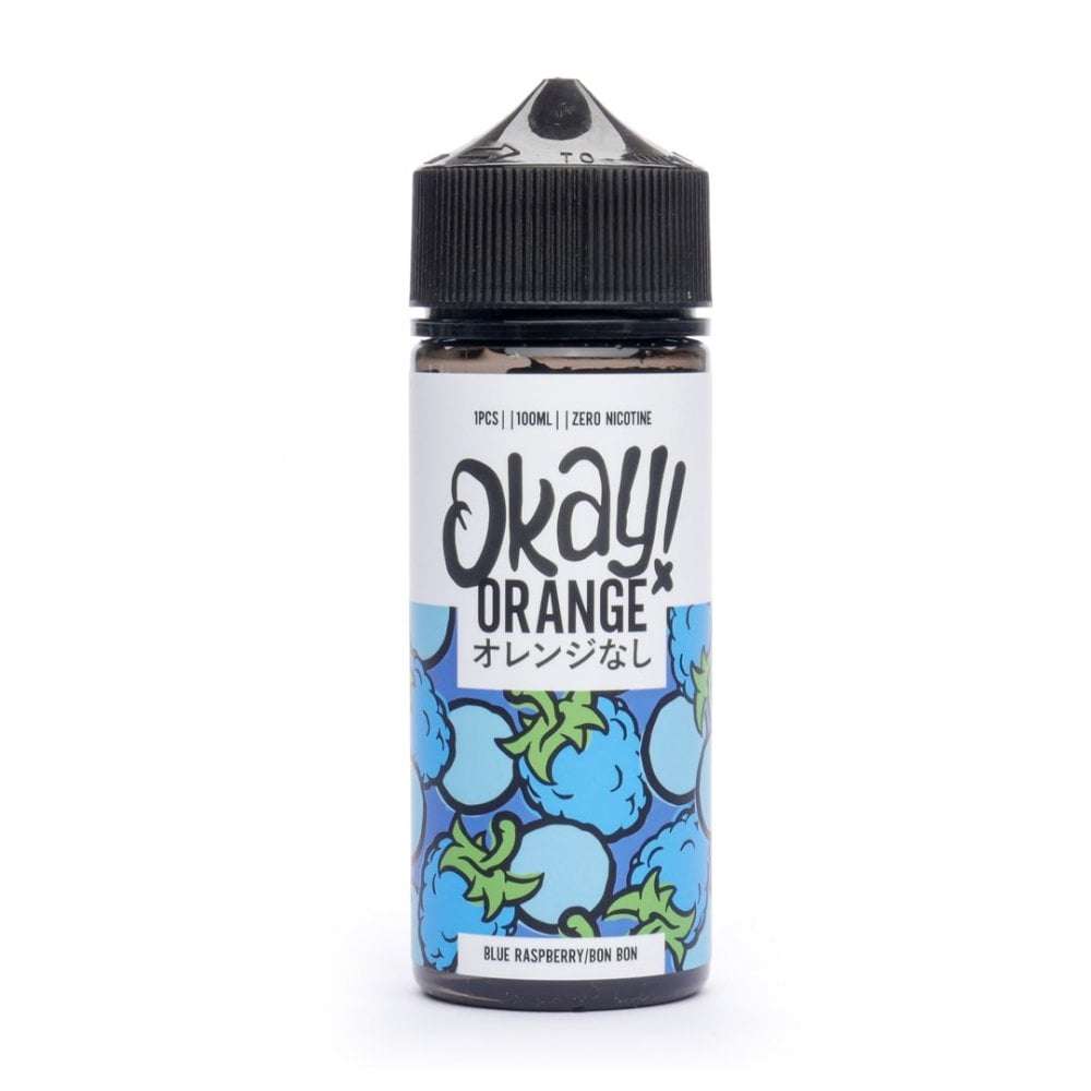 Okay ! Orange E Liquid - Blue Raspberry Bon Bon - 100ml