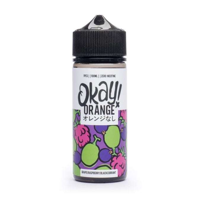 Okay ! Orange E Liquid - Grape Raspberry Blackcurrant - 100ml 