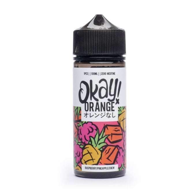 Okay ! Orange E Liquid - Raspberry Pineapple Chew - 100ml