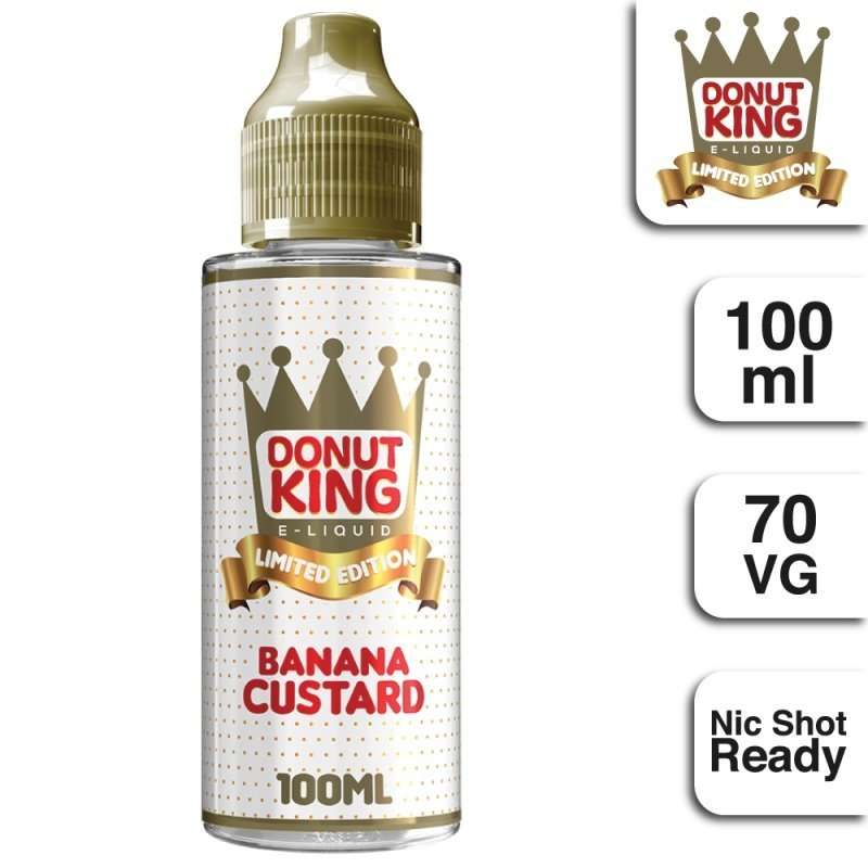  Donut King E Liquid Limited Edition - Banana Custard - 100ml 
