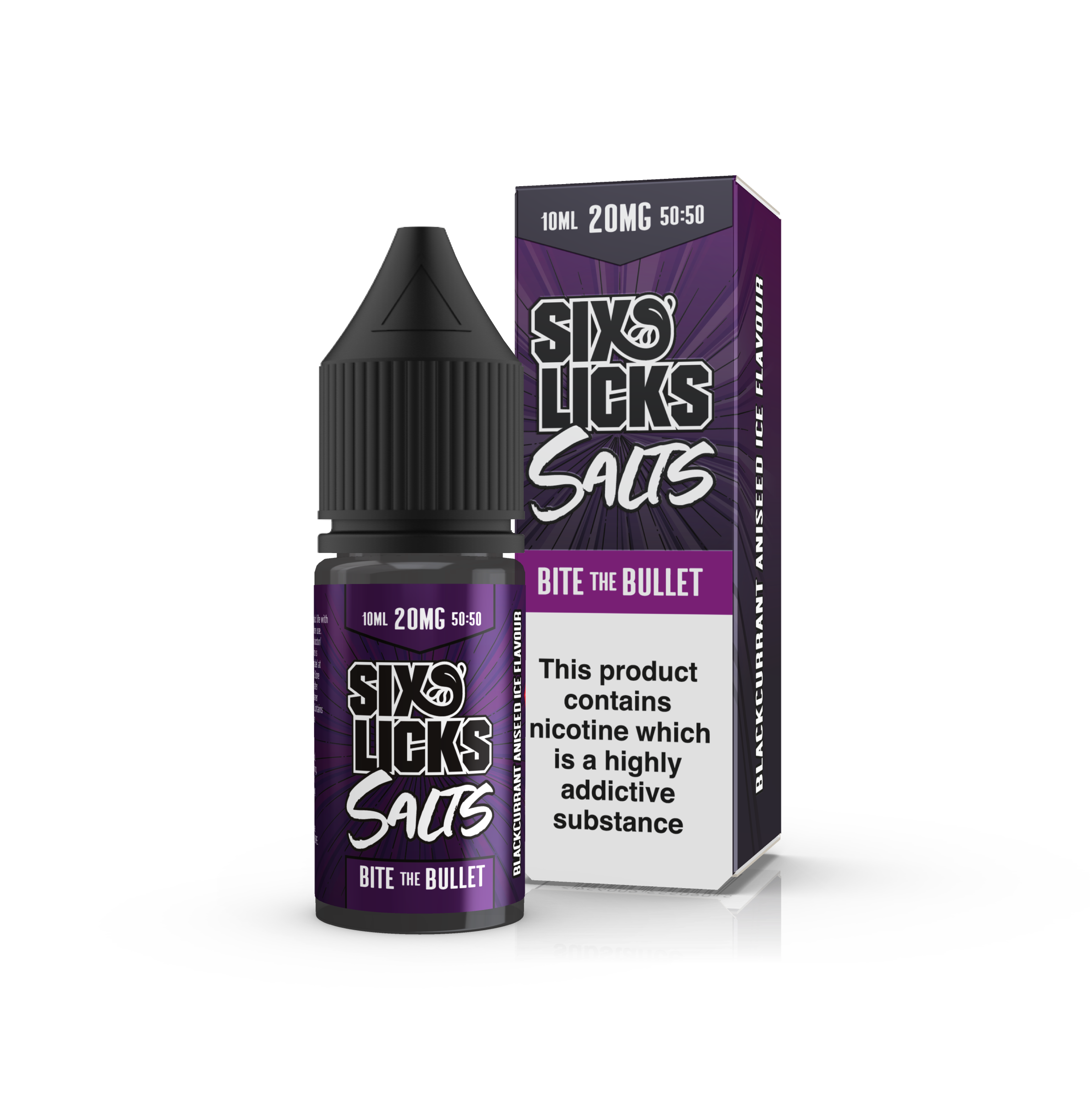 Bite the Bullet Nic Salt E-Liquid by Six Licks 10ml