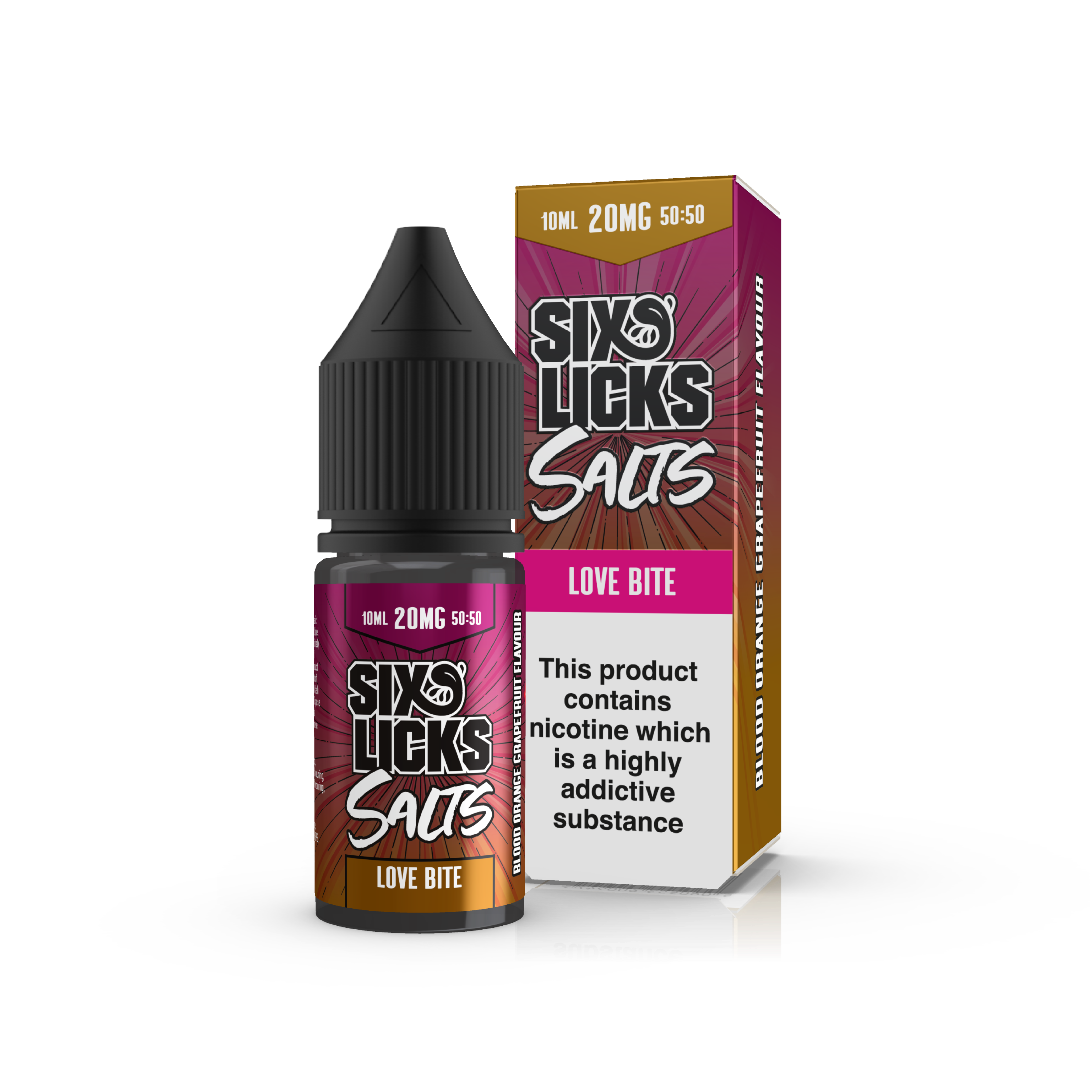 Love Bite Nic Salt E-Liquid by Six Licks 10ml