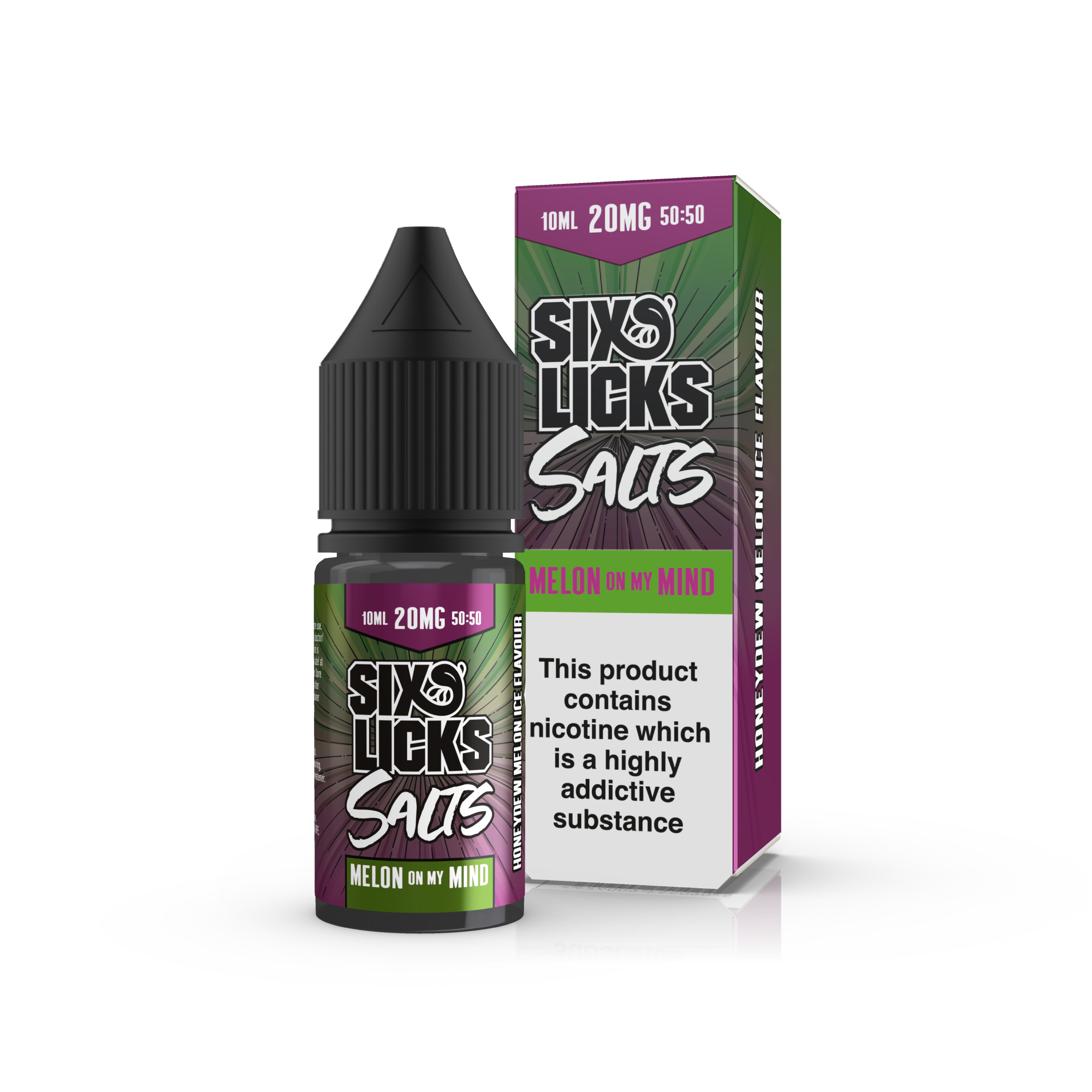 Melon On My Mind Nic Salt E-Liquid by Six Licks 10ml