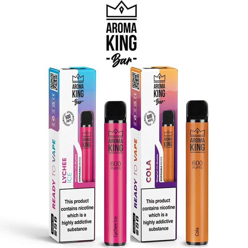  Aroma King Disposable Pen - Peach Ice - 0mg(600 puffs) 