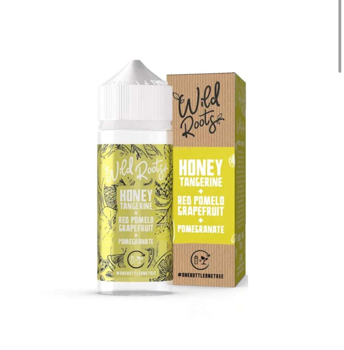 Wild Roots E Liquid - Honey Tangerine, Red Pomelo Grapefruit & Pomegranate - 100ml